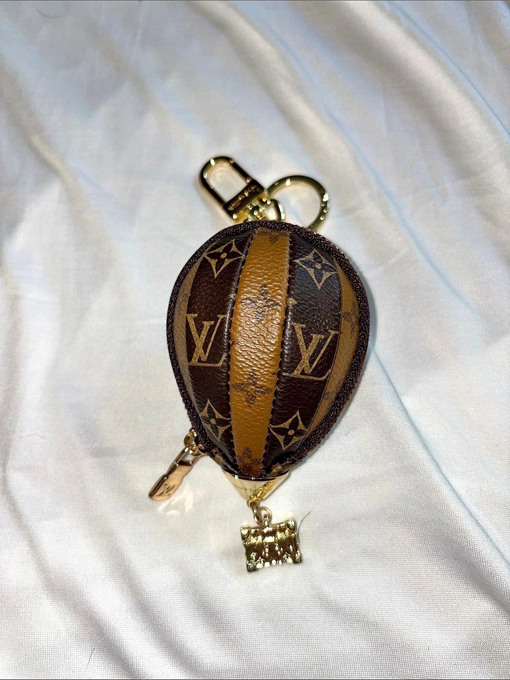 Inspired by Hot Air Balloon Bag Charm Brown